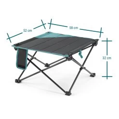 Quechua LOW FOLDING CAMPING TABLE MH100 Grey -Outdoor Camping Store k063638ad46601d01e0c28c38b88a9cff