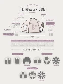 Nova Air Dome Tent 9 Nova Air Dome Tent -Outdoor Camping Store k0efb62f6c44ca5417c4d6375d785ca45