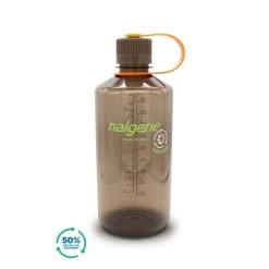 Nalgene 1L Narrow Mouth Sustain Water Bottle - Made From 50% Plastic Waste -Outdoor Camping Store k4266793f293933f445538586a0092830