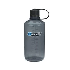 Nalgene 1L Narrow Mouth Sustain Water Bottle - Made From 50% Plastic Waste -Outdoor Camping Store k427355cd646c520f5d114fecaeb3b251
