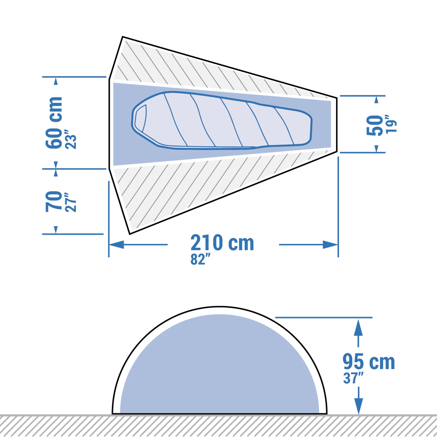 1 Man Trekking Dome Tent - MT900 3 1 Man Trekking Dome Tent - MT900 - Image 3