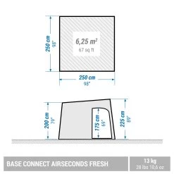 Quechua 6 Person Inflatable Camping Shelter 16 Quechua 6 Person Inflatable Camping Shelter -Outdoor Camping Store k62146d9c06fc868e43a84ebe4a210b04