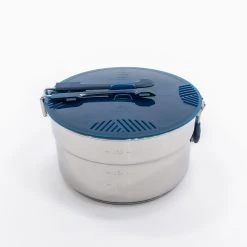 Quechua Hiker's Camping Stainless Steel Cooking Set MH100 4 Person (2.6 L) -Outdoor Camping Store k73fcf6f46345e0083dd43cbea33b70e4