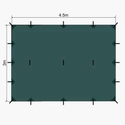 Lomo 4.5m X 3m Bushcraft Tarp -Outdoor Camping Store k86e40696c1198b06e76a40eac7095095