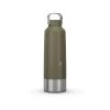 Quechua Stainless Steel Hiking Flask With Screw Cap MH100 1.5 L Khaki
