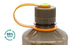 Nalgene 1L Narrow Mouth Sustain Water Bottle - Made From 50% Plastic Waste -Outdoor Camping Store k8fad8decd938fb9205bb77db2dbebbd6