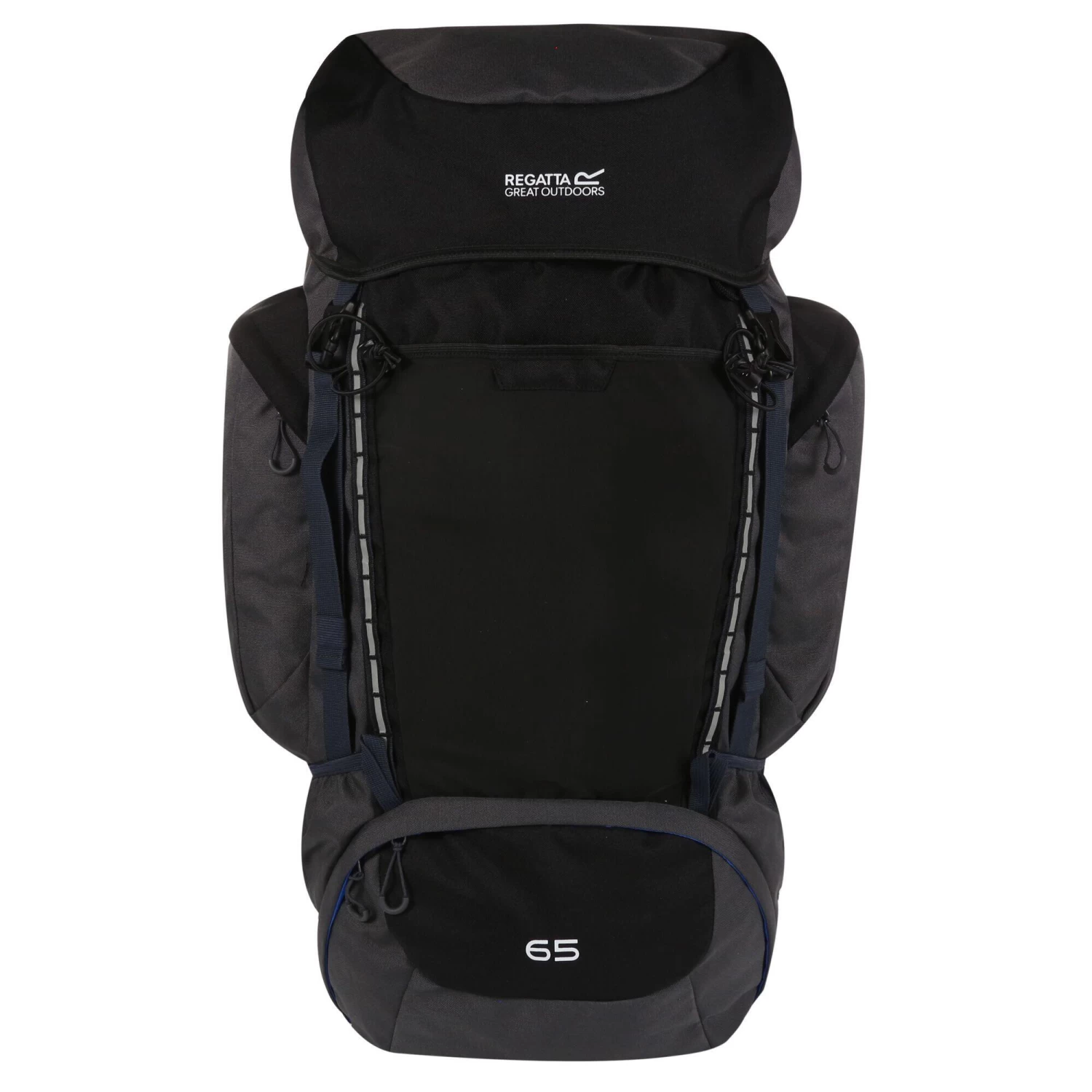 Regatta Highton 65L Hiking Backpack (Black/Ebony) 1 Regatta Highton 65L Hiking Backpack (Black/Ebony)