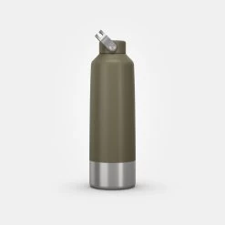 Quechua Stainless Steel Hiking Flask With Screw Cap MH100 1.5 L Khaki 18 Quechua Stainless Steel Hiking Flask With Screw Cap MH100 1.5 L Khaki -Outdoor Camping Store kb11e5d4c216442f1edabe12e139aa85a