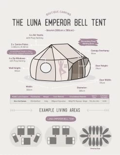 Luna Emperor Bell Tent -Outdoor Camping Store kbe4402828513e30b81ff2f4a55b5bfc3