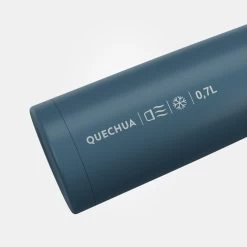 Quechua Stainless Steel Isothermal Hiking Bottle 0.7 Litre Blue -Outdoor Camping Store kcbcbb60b9f0211f76588fe98ee1ca0c6
