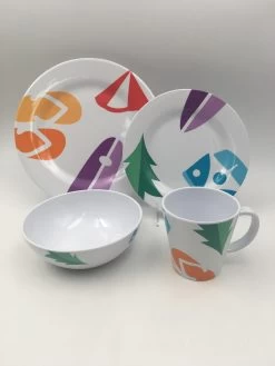 OLPRO Spring Bay Melamine Set (16 Piece) -Outdoor Camping Store kcc00a7102b36445fc7be9cbd3c7cc0a6 1