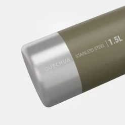Quechua Stainless Steel Hiking Flask With Screw Cap MH100 1.5 L Khaki 12 Quechua Stainless Steel Hiking Flask With Screw Cap MH100 1.5 L Khaki -Outdoor Camping Store ke00fb3c1718e1f1884a8d1ed33b7a366