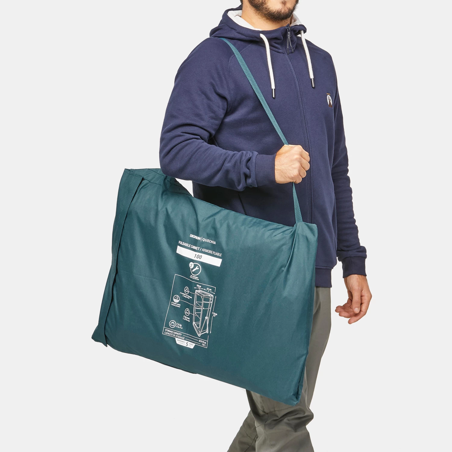 Quechua Folding And Compact Camping Wardrobe 2 Quechua Folding And Compact Camping Wardrobe - Image 2