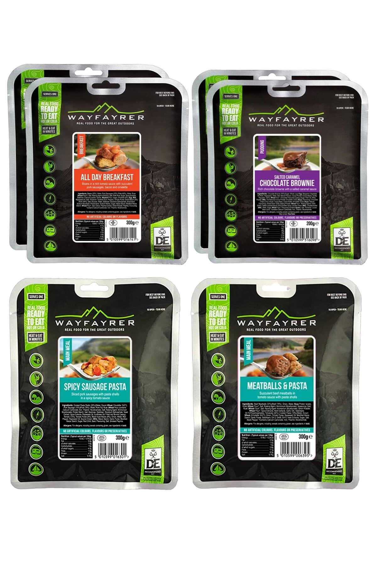 Wayfayrer Silver Expedition Pack - 6 Meals With Carry Bag 1 Wayfayrer Silver Expedition Pack - 6 Meals With Carry Bag