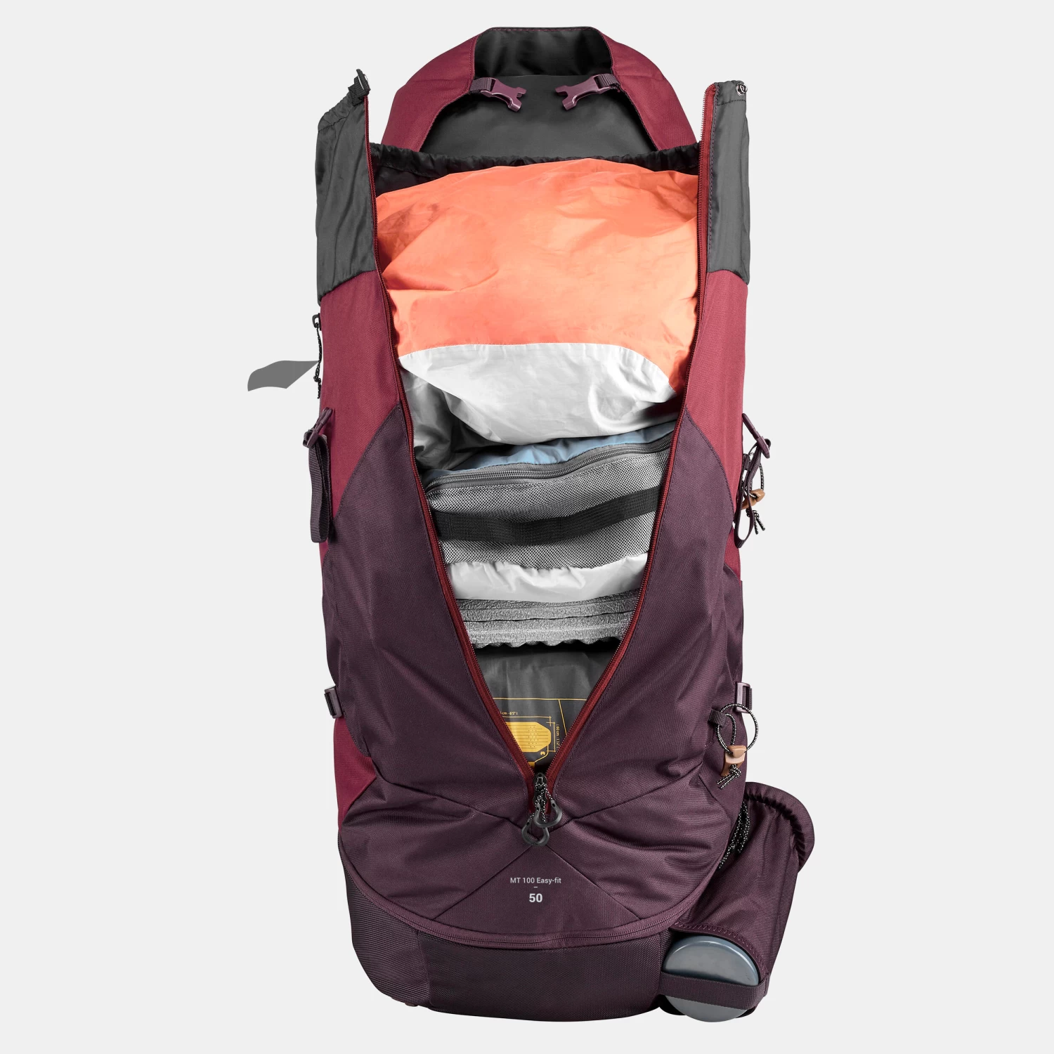 Women's Trekking 50 L Backpack MT100 Easyfit 8 Women's Trekking 50 L Backpack MT100 Easyfit - Image 8