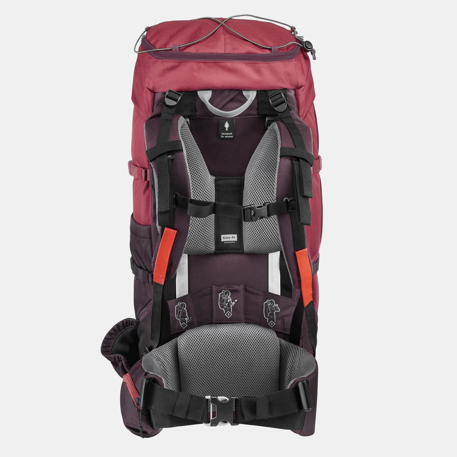 Women's Trekking 50 L Backpack MT100 Easyfit 5 Women's Trekking 50 L Backpack MT100 Easyfit - Image 5