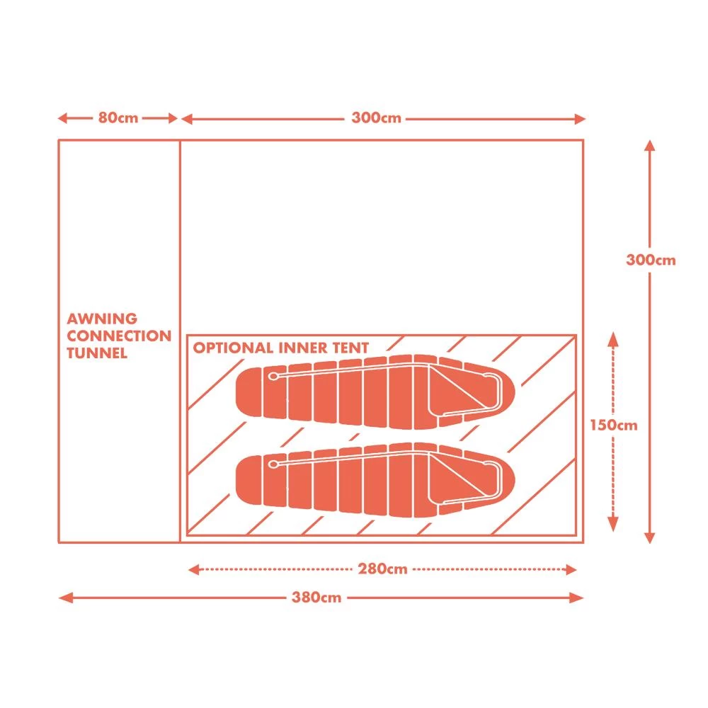 Kamper Compact Pole & Sleeve Driveaway Campervan Awning 7 Kamper Compact Pole & Sleeve Driveaway Campervan Awning - Image 7